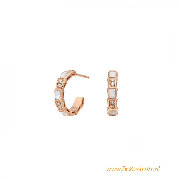 Top Quality Serpenti Viper Earrings in 18K Rose Gold