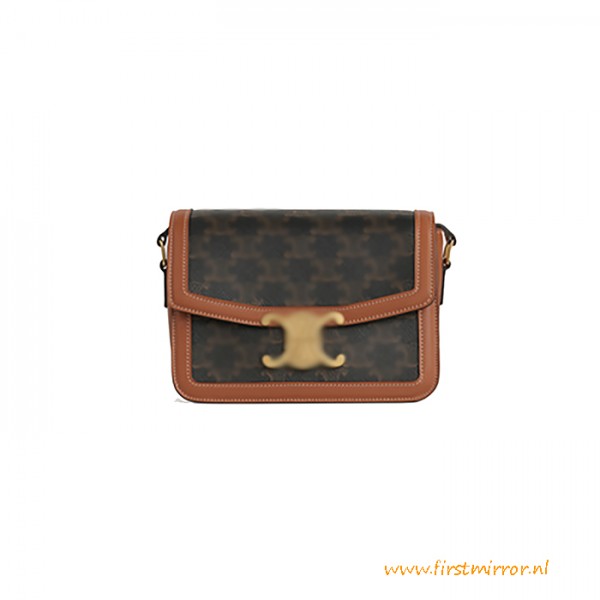 Top Quality Teen Triomphe Bag Canvas and Calfskin