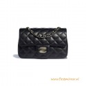 Top Quality Mini Flap Bag Lambskin Gold-Tone Metal