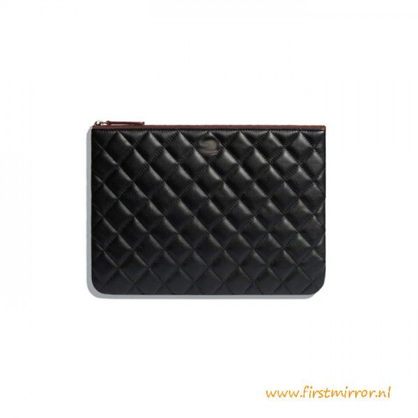 Top Quality Classic Pouch Lambskin Black