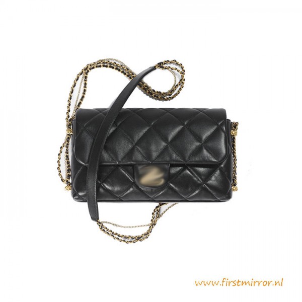 Top Quality Flap Bag Lambskin Gold Metal