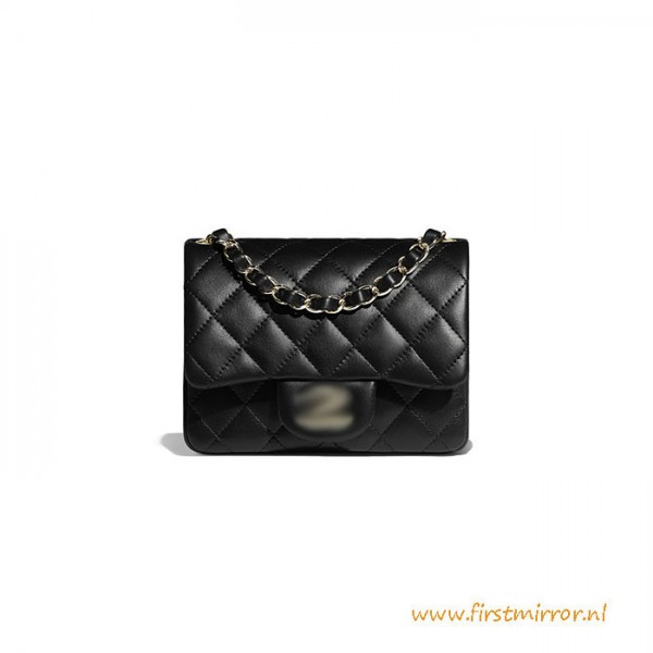 Top Quality Mini Flap Bag Lambskin Gold-Tone Metal