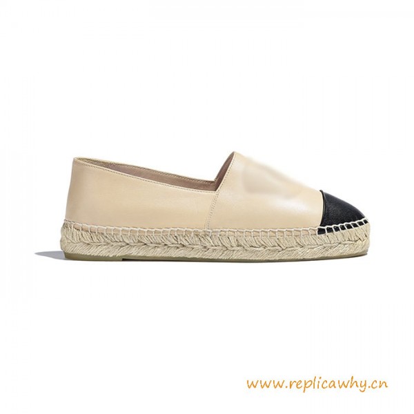 Top Quality Lambskin Soft Leather Espadrilles