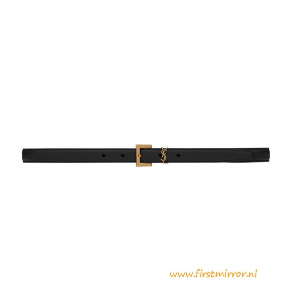 Top Quality Y Belt with Square Buckle in Calfskin Leather