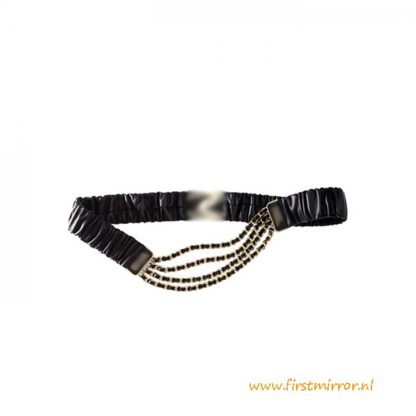 Top Quality Lambskin Calfskin & Gold-Tone Metal Belt