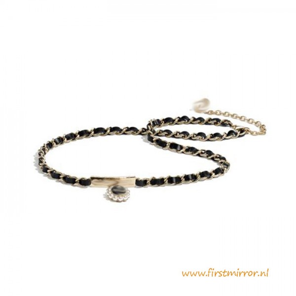 Top Quality Chain Leather Party Belt with Jewels
