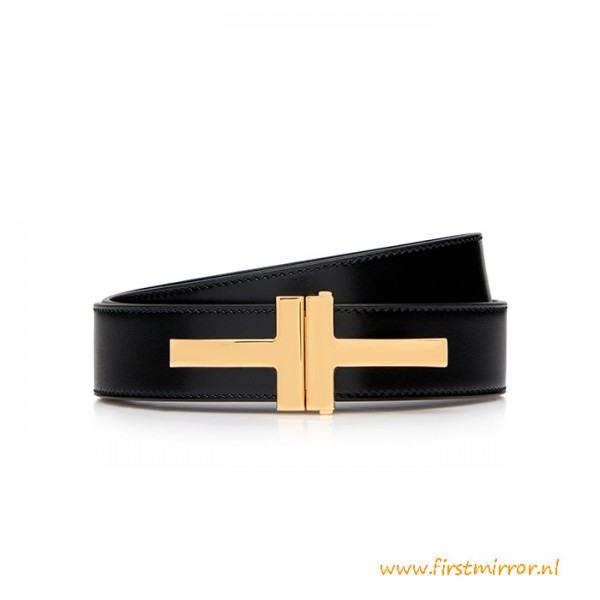 Top Quality Tom Smooth Leather Double T Belt
