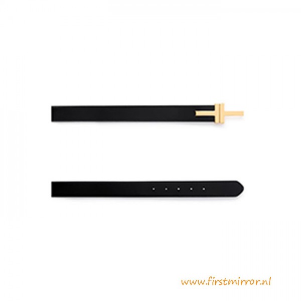 Top Quality Reversible Grained Leather Double T Belt