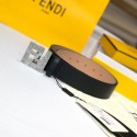 Top Quality Black Leather Belt with Micro Crystal