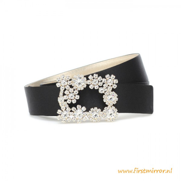 Top Quality Flower Strass Silk-satin Belt