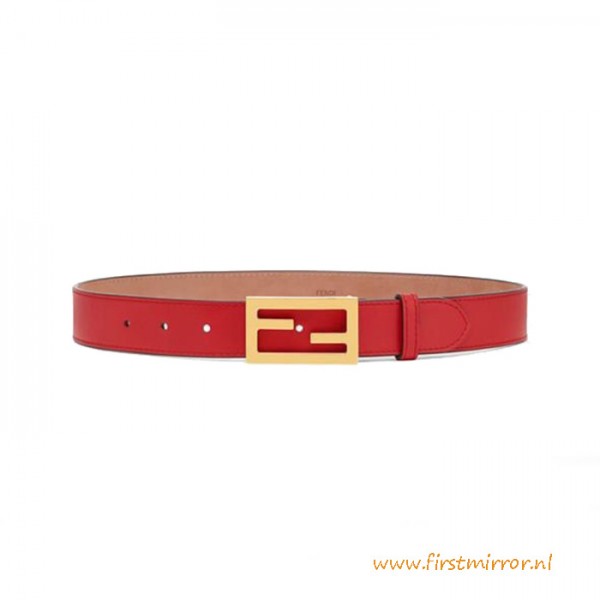 Top Quality Calfskin Leather Belt Baguette Buckle