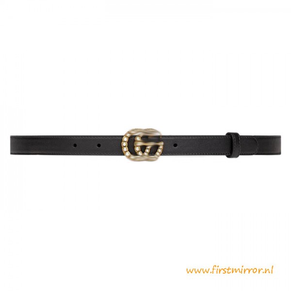 Top Quality Leather Belt Brass Buckle with Pearls