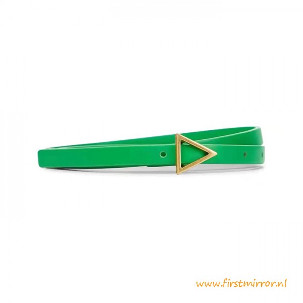 Top Quality Women's Triangle Calfskin 1CM Belt