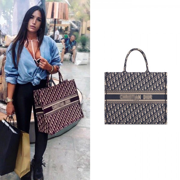 Top Quality Book Tote Embroidery Oblique