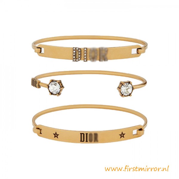 Top Quality Evolution Bracelets in Gold-tone Finish Aged Metal