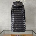 Top Quality Black Moka Long Down Jacket