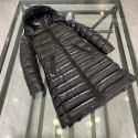 Top Quality Black Moka Long Down Jacket