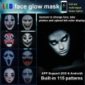 APP Edit Face Changing Glow LED Mask Props