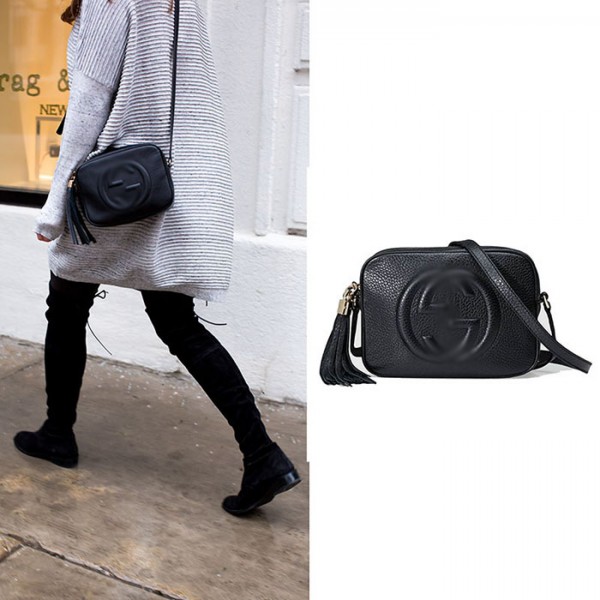 Top Quality Shoulder Small Leather Disco Bag
