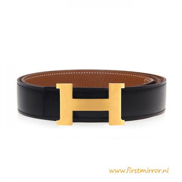 Top Quality Togo Calfskin Reversible Belt with H Buckle