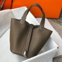 Updated Quality Picotin Lock Imported Leather Bag