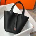 Updated Quality Picotin Lock Imported Leather Bag