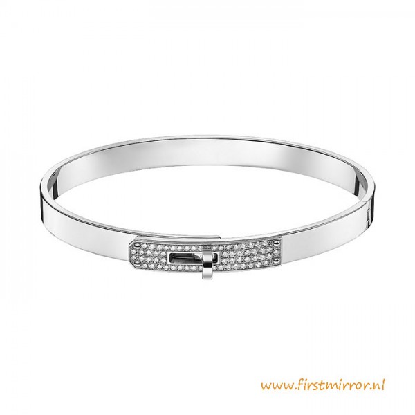 Top Quality Narrow Kelly Bracelet Set with 61 Diamonds