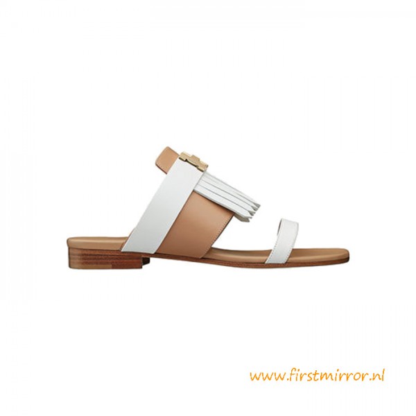 Top Quality Coralia Sandal in Calfskin with Fringe Detail