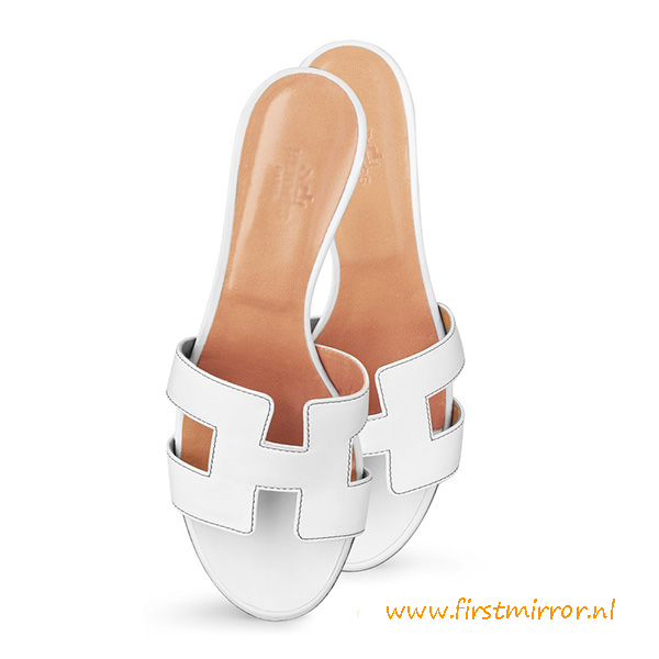 Upgraded Version Quality Oasis Sandals in Calfskin Leather Sole 1.9" Stacked Heel