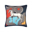 Top Quality Horse Pillows in Jacquard Woven Wool Cushion