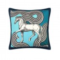 Top Quality Horse Pillows in Jacquard Woven Wool Cushion