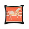 Top Quality Horse Pillows in Jacquard Woven Wool Cushion