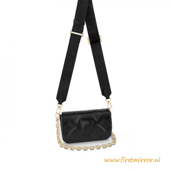 Top Quality Wallet On Strap Bubblegram Leather