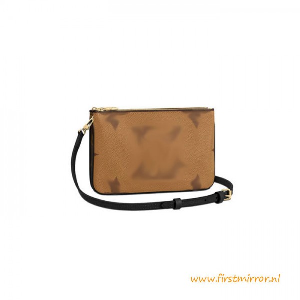 Top Quality Double Zip Pochette Versatile Pouch