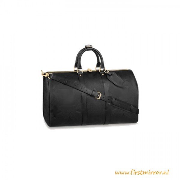 Top Quality Keepall Bandoulière 45 Black Cowhide
