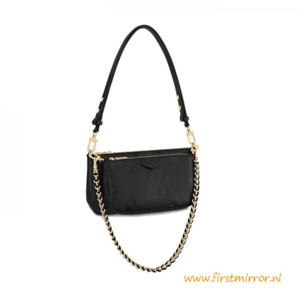 Top Quality Multi Pochette Accessoires Empreinte Leather Bag