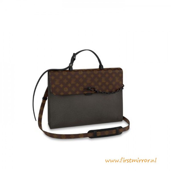 Top Quality Robusto Briefcase Taiga Leather Bag