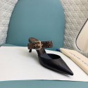 Top Quality Sofia Mule Calf leather Black