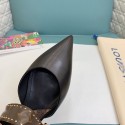 Top Quality Sofia Mule Calf leather Black