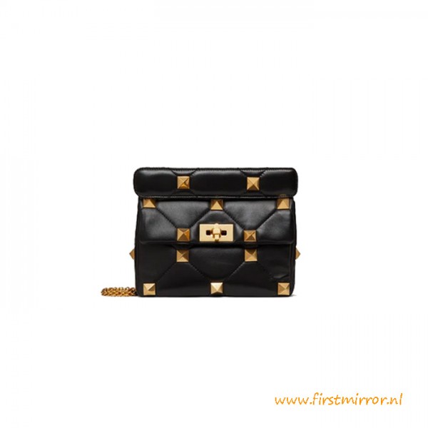 Top Quality Medium Roman Stud The Shoulder Bag with Chain