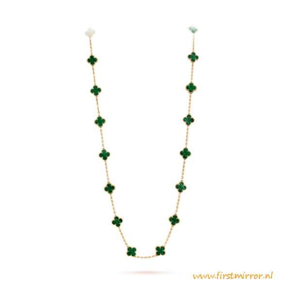 Top Quality Vintage Alhambra Long Necklace 20 Motifs